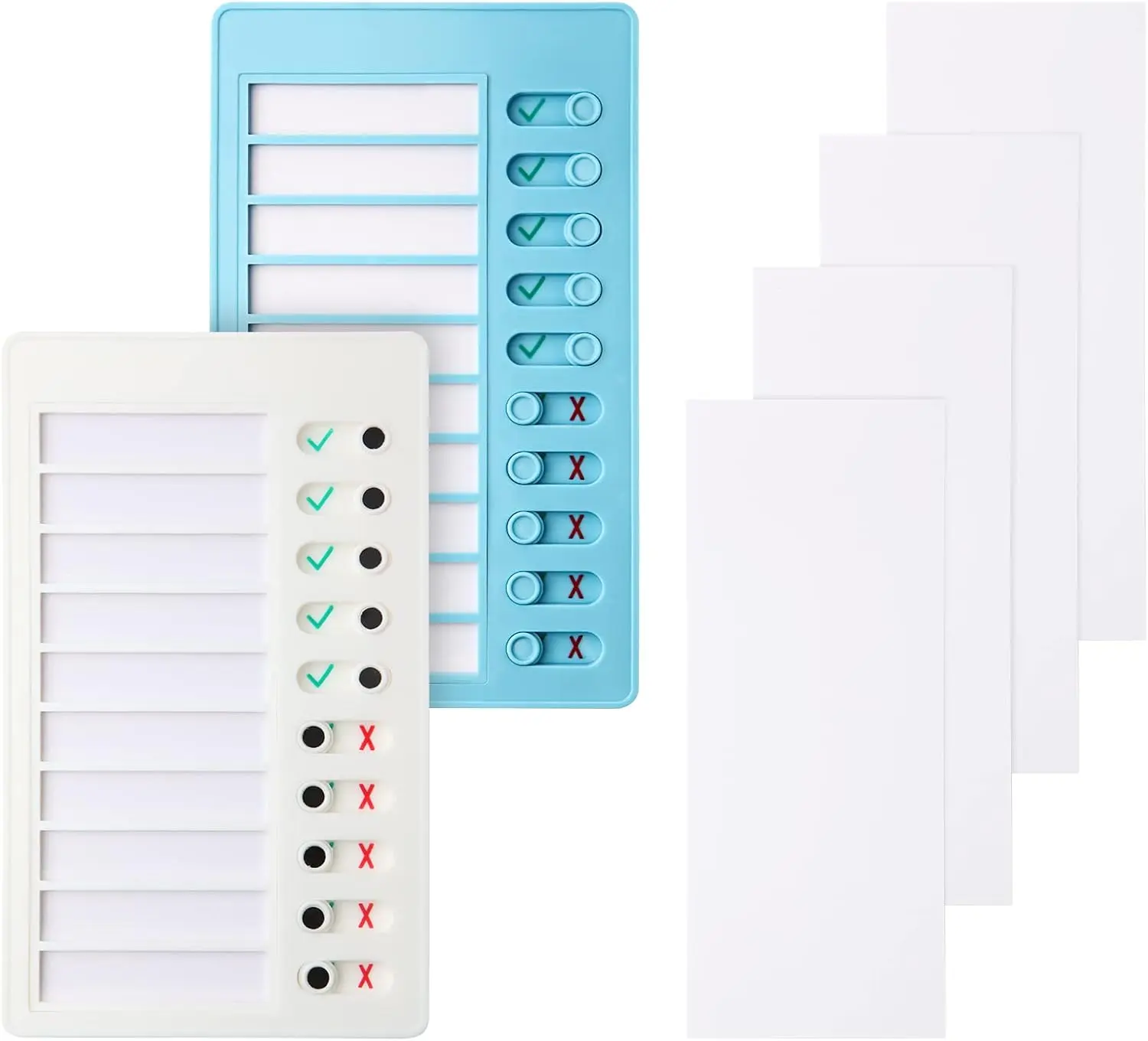 2 count Chore Chart for   Chores Checklist Task Board, Sliding Morning Routine Chart for Adults, Daily Memo RV Checklist Planning Boards Reminder Charts