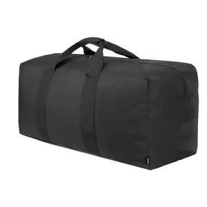Extra Large 100L Travel Duffle Bag Foldable Weekender Black