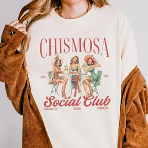 Chismosa Social Club Shirt, Latina Chisme Tee, Mexicana Gift Latinx Funny T-shirt Hispanic Trendy Retro Mexican Margarita Cafe