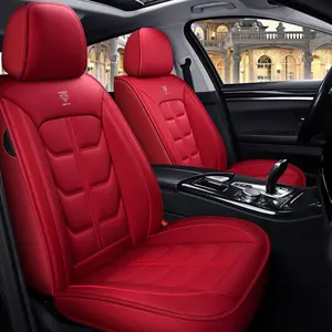 Premium Leather Car Seat Covers, Car Seats Covers, Comfortable Durable Interior, Five-Seat Full Coverage, All-Season Dustproof Pad, Car Interior Accessories