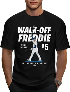 100% Cotton Walk-Off Freddie Freeman Los Angeles Baseball MLBPA T-Shirt