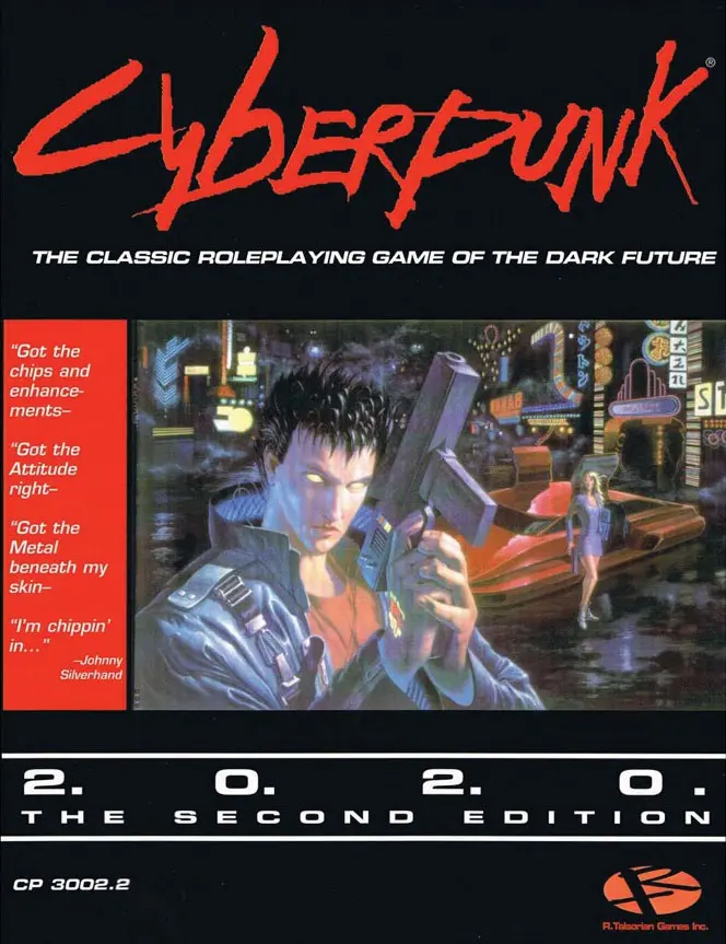 Cyberpunk 2020 Original Roleplaying Board Game - Dark Future Theme, Urban Action Gameplay, Realistic Mechanics, Cutting-Edge Technology, 12+ Age Recommendation