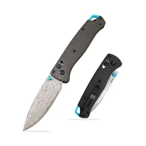 1pc H533/535 folding knife, carbon fiber handle, Damascus steel blade, high-quality fruit knife, pocket knife One-Handed EDC