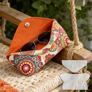 2pcs/set Glasses Storage Protective Pouch Sewing Template DIY Glasses Box Making Quilting Template Transparent PET Template with Clear Protective Film Creative Tool for Craft Enthusiasts and DIY Eyeglass Case Projects