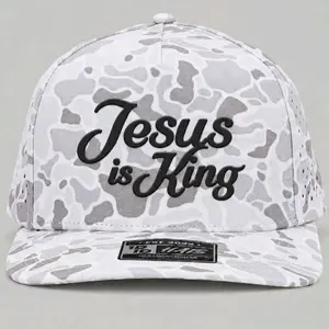JESUS IS KING PERFORATED PERFORMANCE HAT