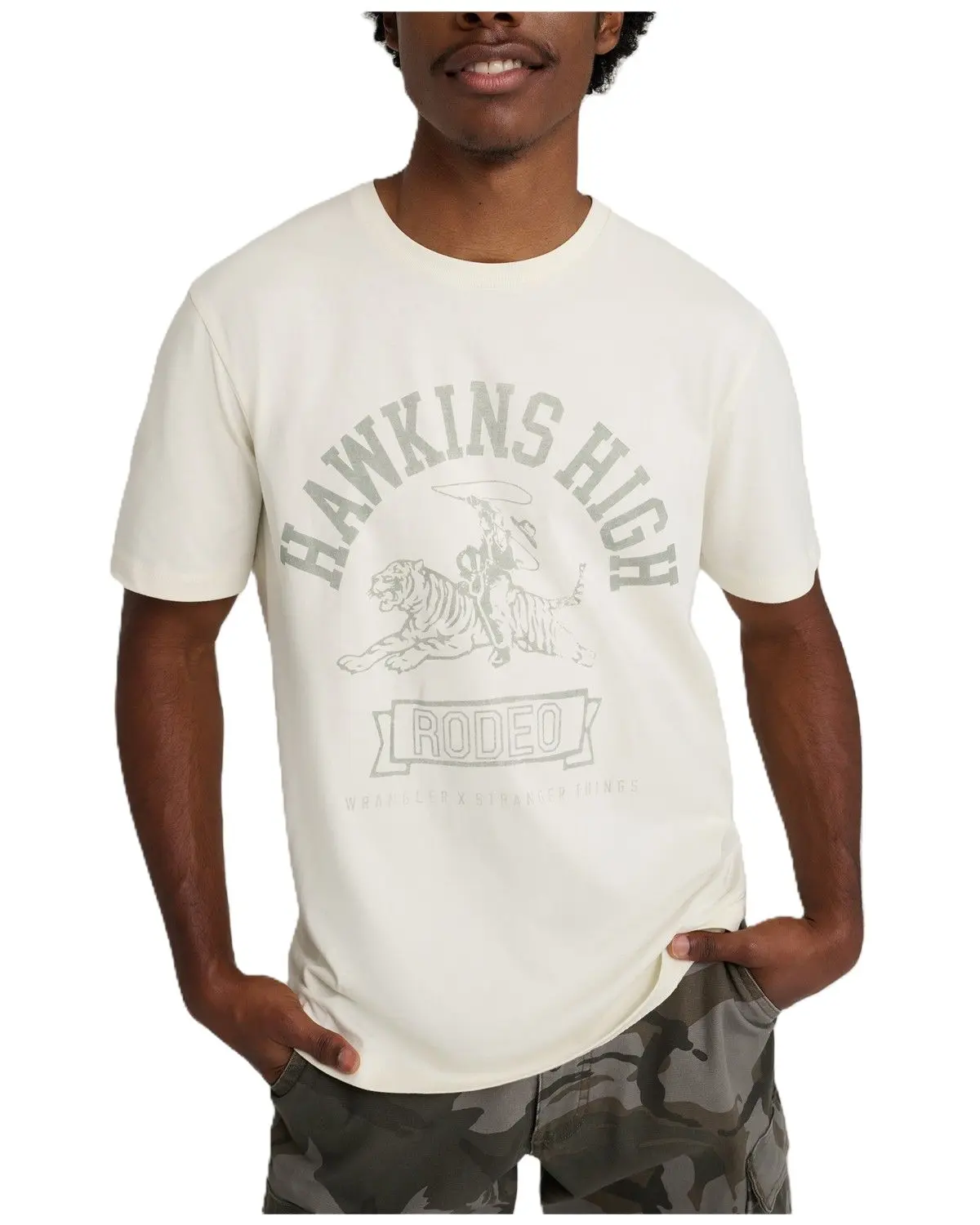 Wrangler Men's X Stranger Things Men'S Hawkins High Short Sleeve Graphic - 112376185