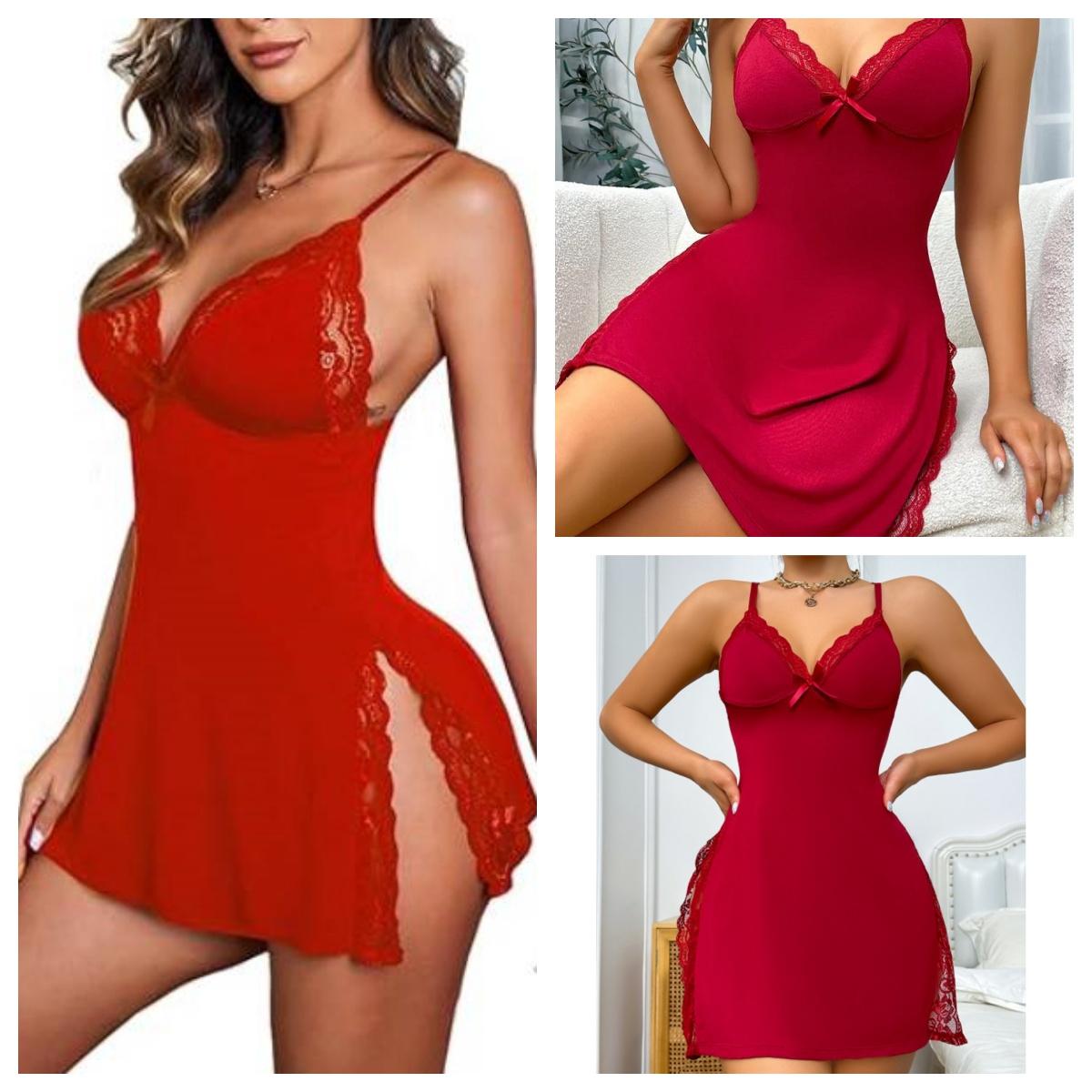 2026 Womens Sexy Nightwear Spaghetti Strap Nightgown Babydoll Chemise for Women Sleeveless Floral Lace S-2XL Adjustable Spaghetti Strap