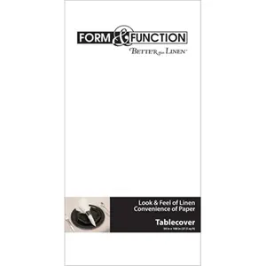 212 MAIN Disposable Airlaid Paper Tablecover - White Rectangle, Linen-Look, 50x108 in, Case of 12 - Ideal for Home Decor, Party Supplies