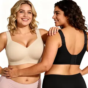 VIISHOW Women's Plus Size Basic Wireless Bra - Full Coverage, No Underwire, Padded, Comfortable, Seamless, Plain T-Shirt Bra with Adjustable Straps for Everyday Wear, Perfect Fit tiktokshopspringglowup