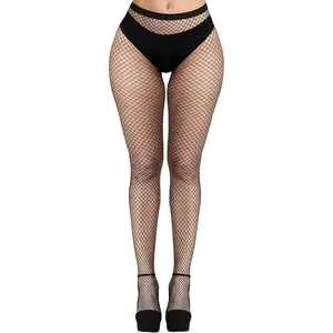 Fishnet Stockings for Women, High Waisted Fishnet Tights Black Fishnets for Halloween
