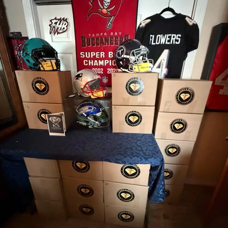 One PYT Trading cards, Mystery Box with Opportunity for a Authentic Helmet.