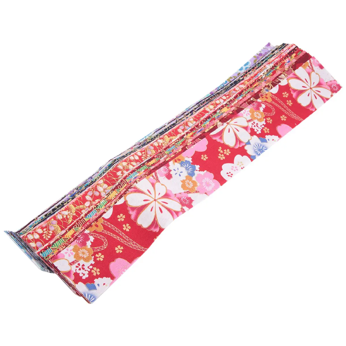 Jelly Roll Fabric Strips, 40 PCS Beautiful and Stylish Floral Cotton Fabric for DIY Enthusiasts, Customised Quilting & Sewing Crafts - 2.5 x 19.6 Inch, Handcrafts, Patchwork Fabrics