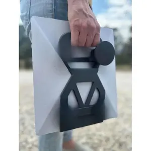 Starlink Mini Wedge Mount - Carbon Fiber Composite Portable Mount for Starlink Mini with 6 Degree Angle & Flexible Magnet Feet for Cars, RVs, Trucks, UTVs, & More |USA Made| Unique Componentry |