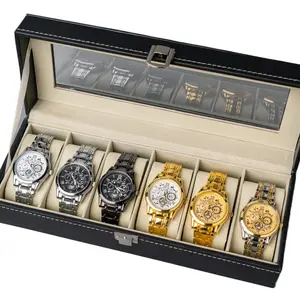 Valentine's Day Men's Business Round Analog Watch Set, Men's Watch Set with Box, Fashionable Watches Luxury Watches Wristwatch Set As Gifts, Watches Boxed ,The Design of the Large and Thick Strap Gives a Sense of Beautiful