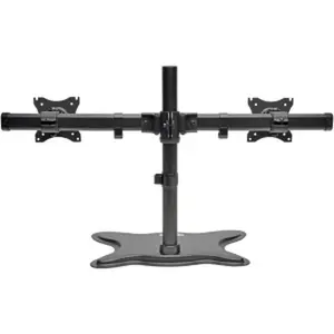 Tripp Lite Dual-Monitor Desktop Mount Stand for 13 to 27 in. Flat-Screen Displays - Black