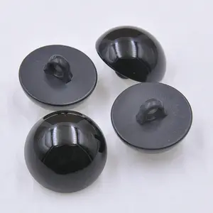 DIY Craft Button 100 count Type Mushroom Domed Round Buttons Sewing Shank DIY  Eye Black Button 9mm(0.35")