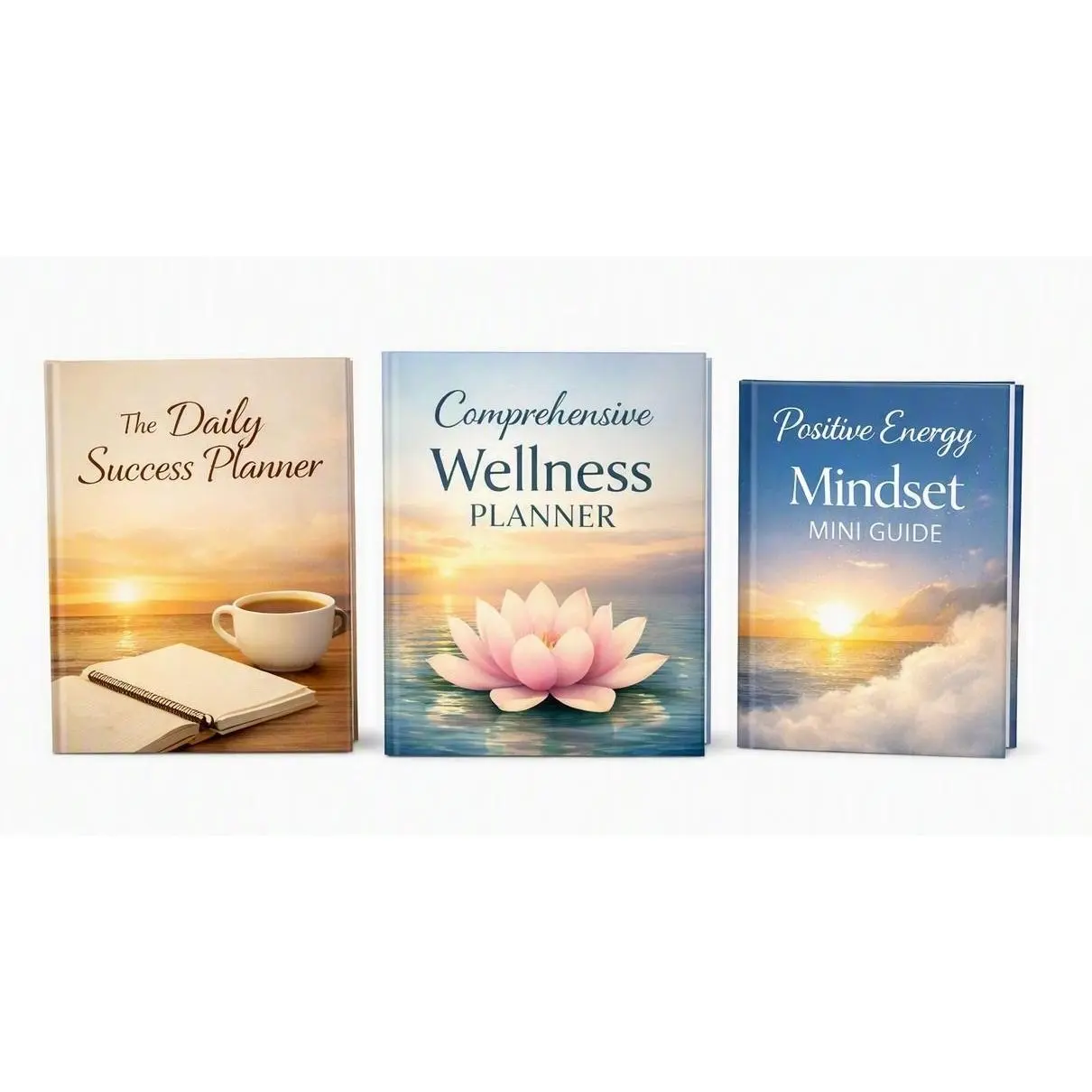 Wellness By Design Starter Pack - Daily Success Planner, Comprehensive Wellness Planner, Positive Energy Mindset Mini Guide for Balanced Living
