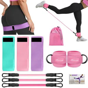 Ankle Resistance Bands Set, Booty Exercise Band, Adjustable Leg Straps Set Leg Fitness Equipment Sets for Cable Machines, Strength Training, Glute Workouts Home Gym Equipment Women Men