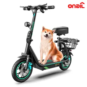 Electric Scooter for Adults - 【M5】Peak Motor 500W-750W, Top Speed 22mph, Pet-Friendly Design with Rear Basket, 22-25 Miles Driving Range