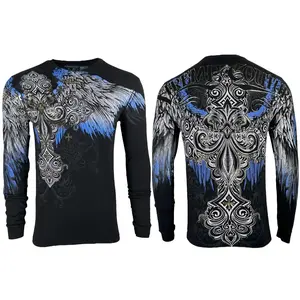 Xtreme Couture By Affliction Men's Long Sleeve T-shirt Ensign Crewneck Menswear