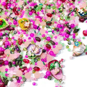 B537]Tiny Floral Whimsy DIY tools set DIY Beads charms