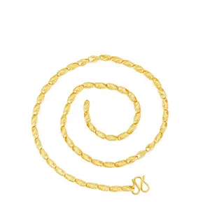 RELLY-JEWELRY (SX001) Fashion Trends for Women or Men  Twisted Chain Necklace with M Clasp