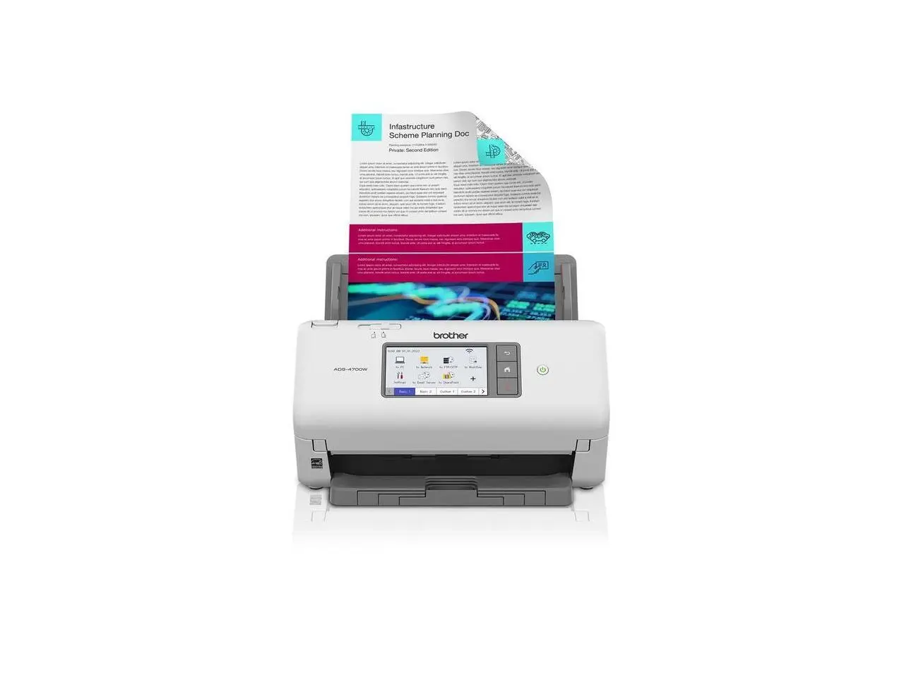 Brother ADS-4700W Professional Desktop Scanner Brother ADS-4700W Professional Desktop Scanner