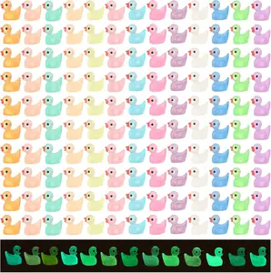 130pcs Luminous Mini Resin Ducks