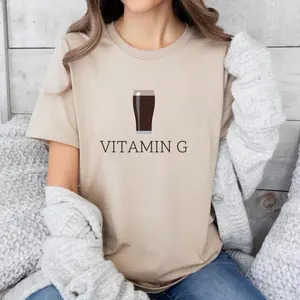 Vitamin G Unisex T-Shirt | Guinness Inspired TShirt, Pub Culture, Tee, Top, Clothing, Guinness Gifts, Beer, Beers, Stout Gift 0QA