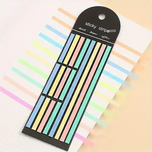 Clear Fluorescent Tape, Removable Fluorescent Strip For Annotated Books, Thin-page Marker Strip For Index Labels, For Notepad Journals Office And School Supplies