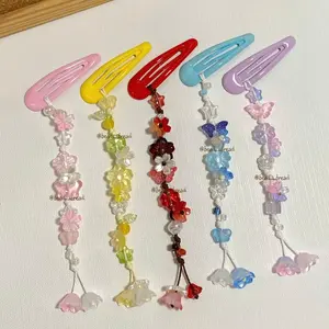[NEW] Fruity Beaded Hair Clip – Handmade Summer Hair Accessory, Cute Charm Hairclip for Beach & Concert