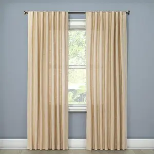 1pc Light Filtering Textured Weave Window Curtain Panel - Threshold