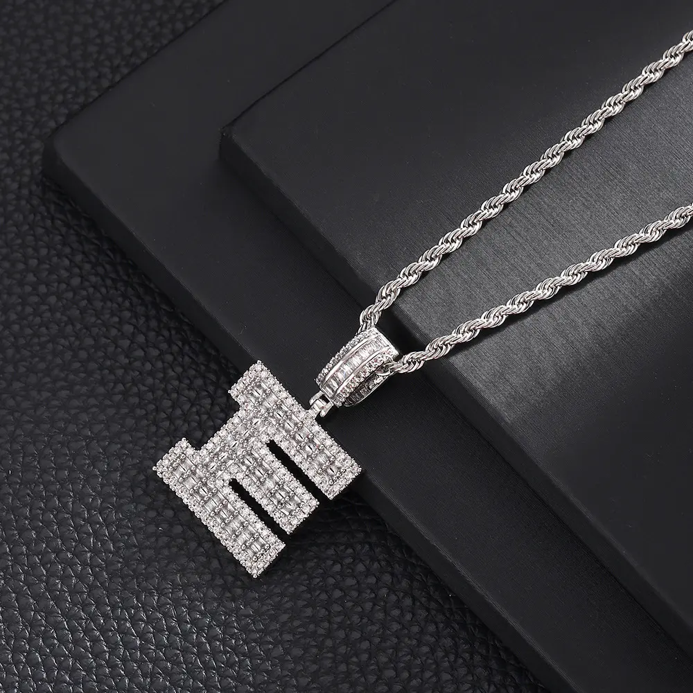 E+20inch Fried Dough Twists chain (silve