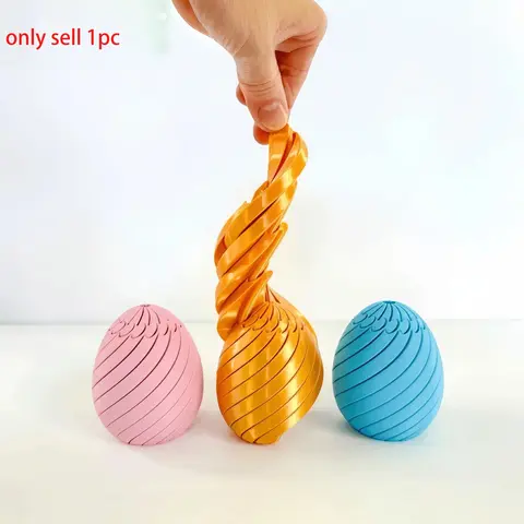 3D Printed Gear Ball Spin Ball Stress Relief Toy, Easter Egg Relaxation Gift for Kids & Adults, Perfect Easter Present