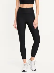 Old Navy Women's High-Waisted PowerSoft Ribbed Pocket Leggings