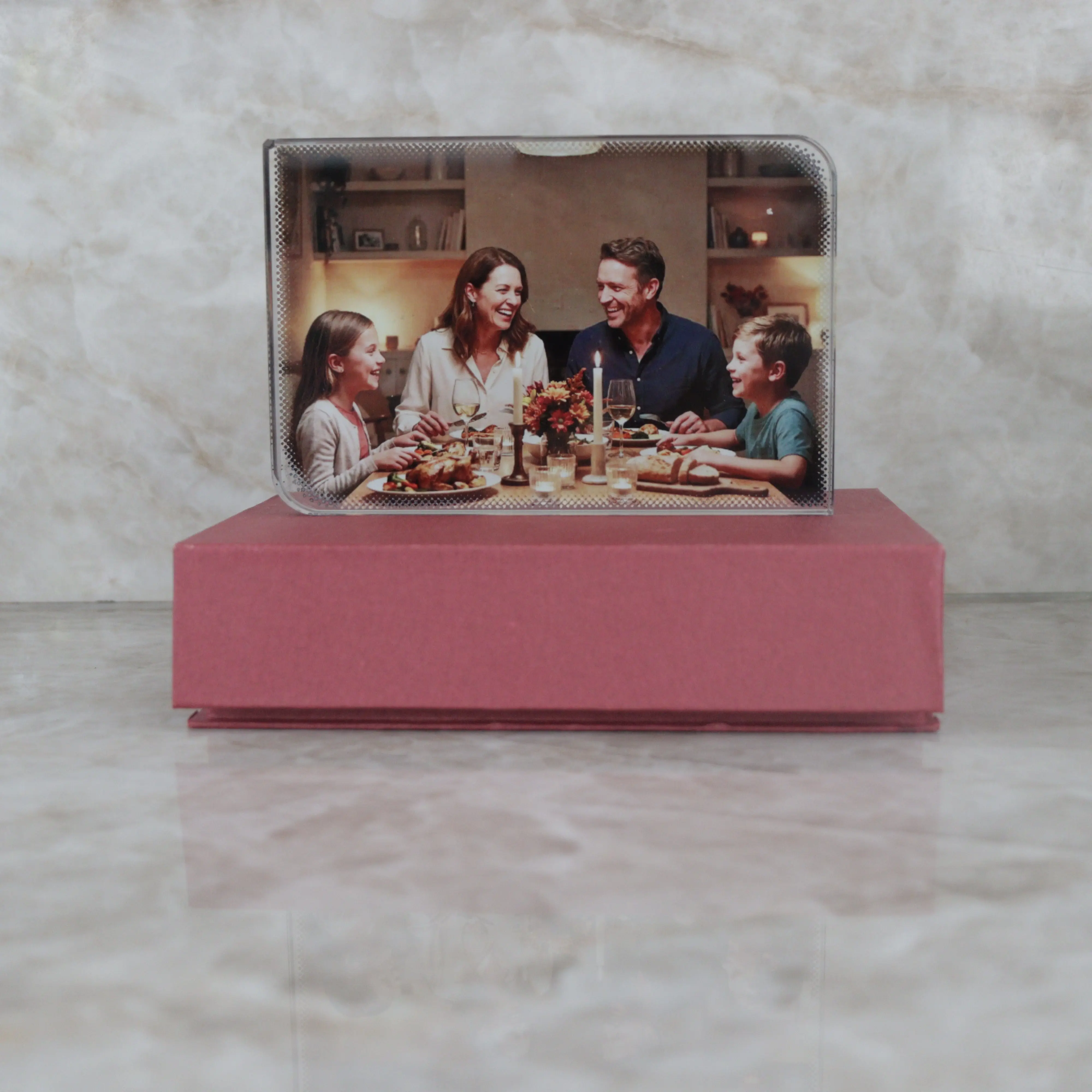 Crystal Rectangle High-Quality 4x6 Photo Frame, Classic Home Decor for Room Display