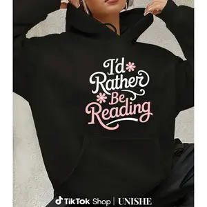 Everyday Literary Hoodie – Comfortable Long Sleeve with Book Lover’s Quote Print