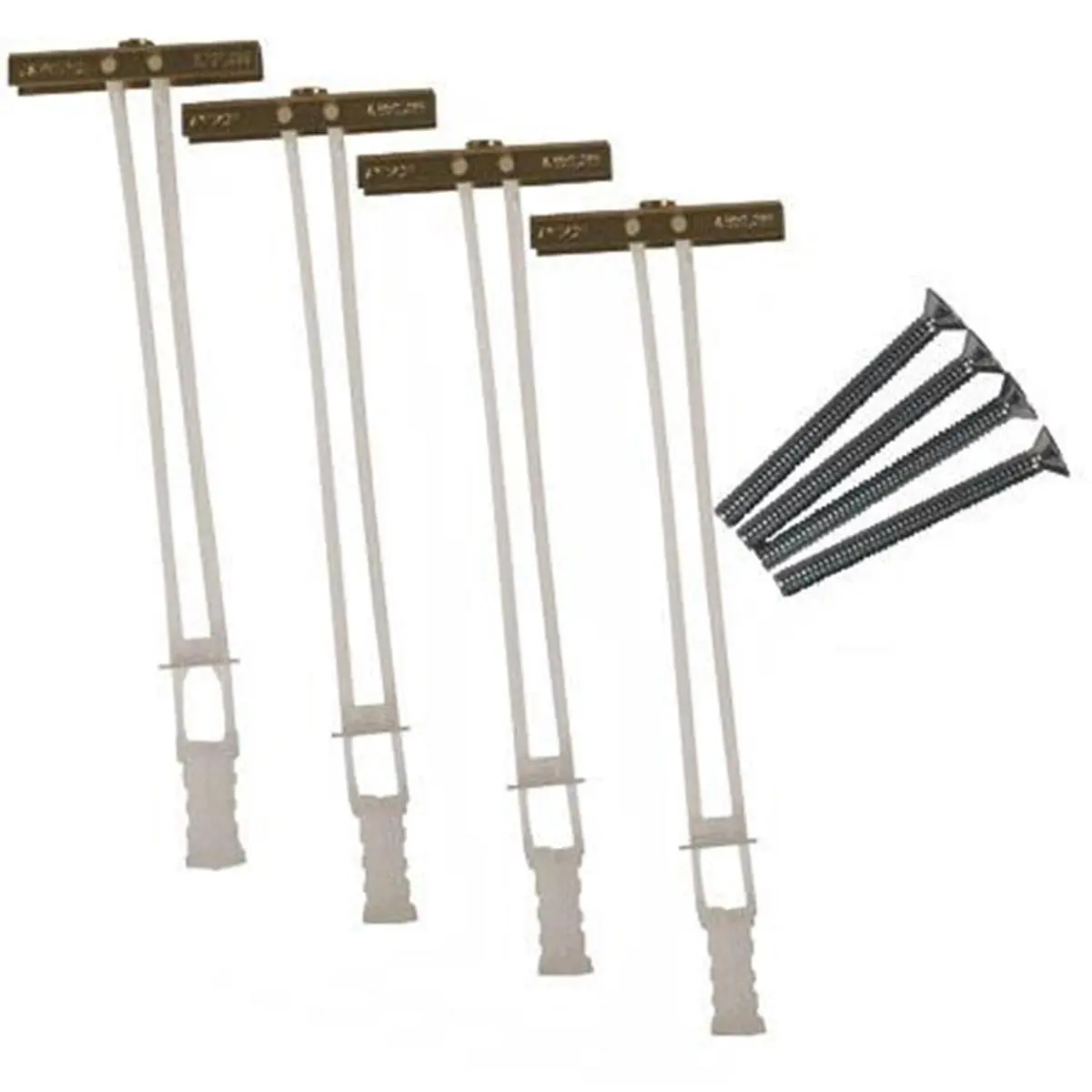 Crimson Metal Stud Drywall Toggle Bolts - Heavy-Duty Metal Bolt Anchors for Wall Mounting Projects