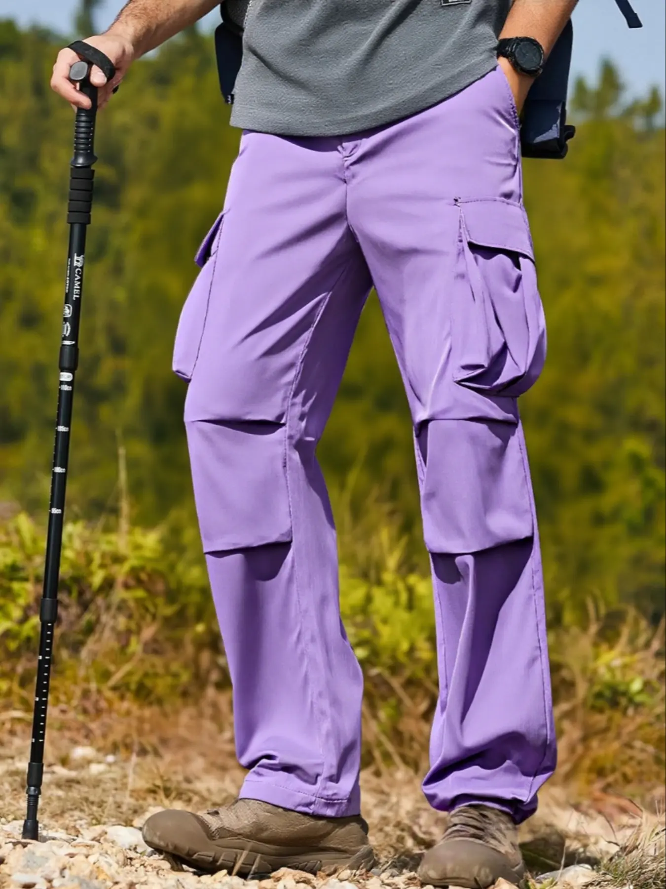 fall outfits,Men's hot Black Friday multi-pocket cargo pants for spring, summer, autumn and winter, loose straight-leg style, outdoor casual and trendy, versatile long pants for daily commuting