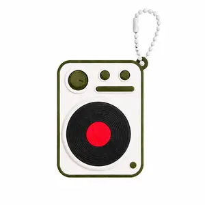 Retro Record Spinner Keychain Charm, Mini Vinyl Style Bag Accessory, Desk Setup Pendant,  Rotating Disc Keychain, 3D Printed Pocket Accessory for Backpack & Keys
