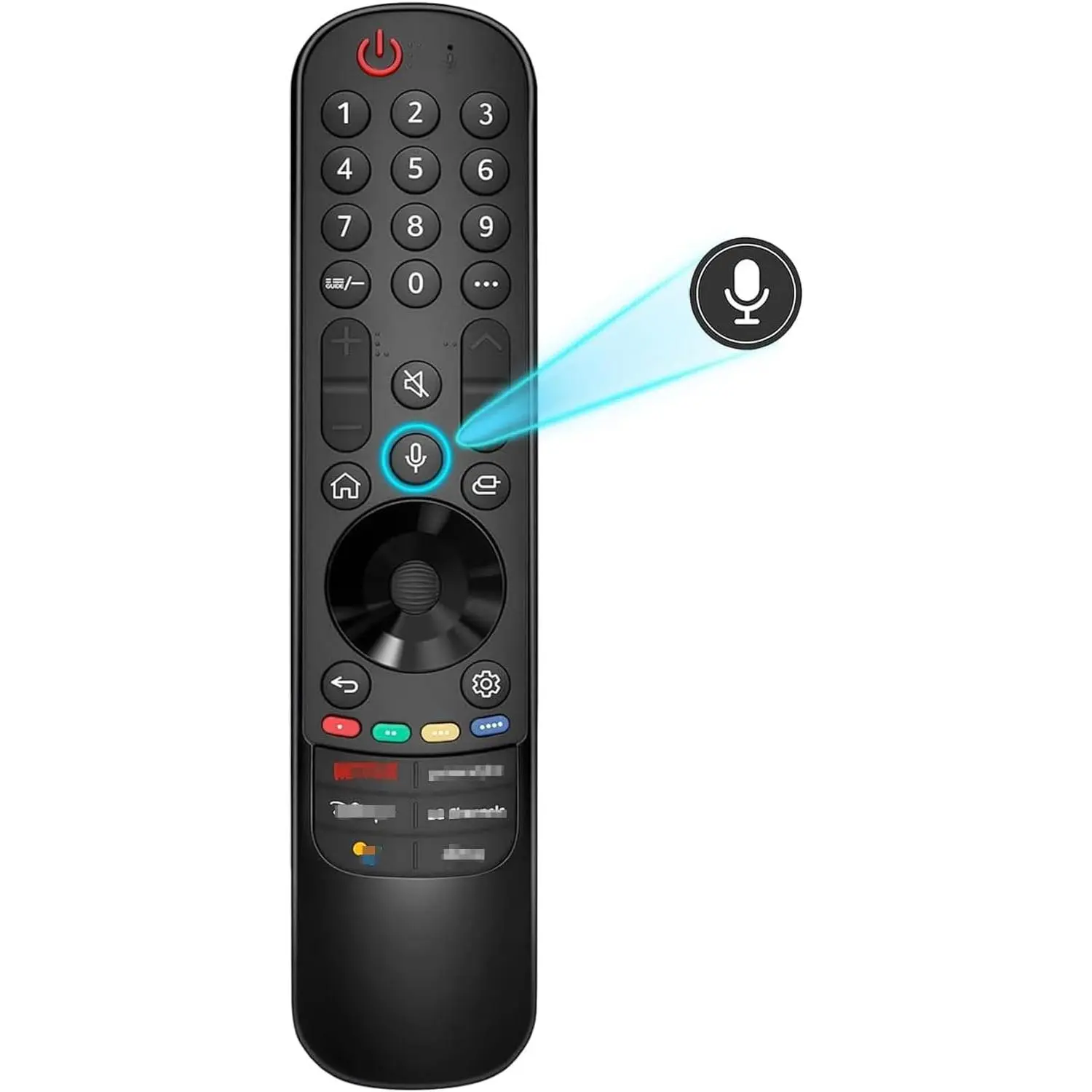 Wireless Smart Universal Infrared Remote Controller with Voice & Pointer Functions, Compatible with LG 2018-2024 Model Year TVs (MR24GA, MR23GA, MR22GA, MR21GA, MR20GA, AN-MR20GA, AKB75855501), Wireless Remote Controller, Voice Control