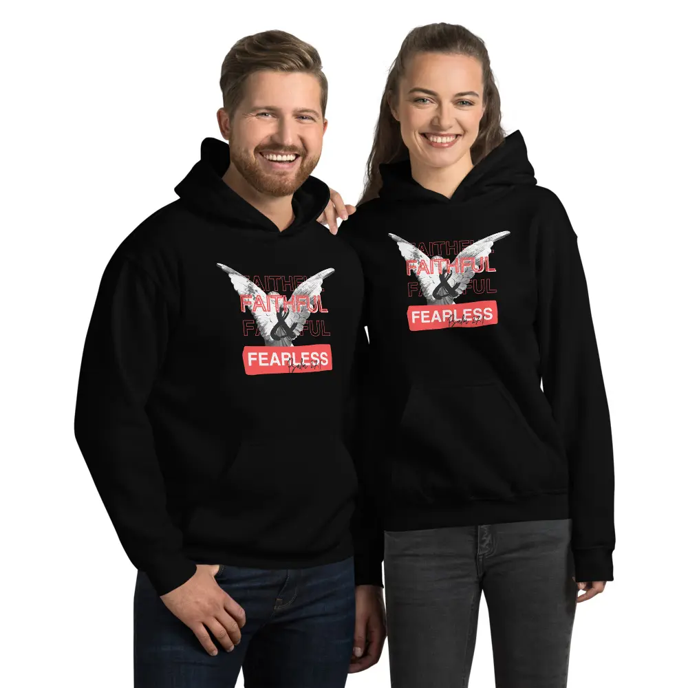 Faithful & Fearless Unisex Hoodie fits cute Athletic Fabric