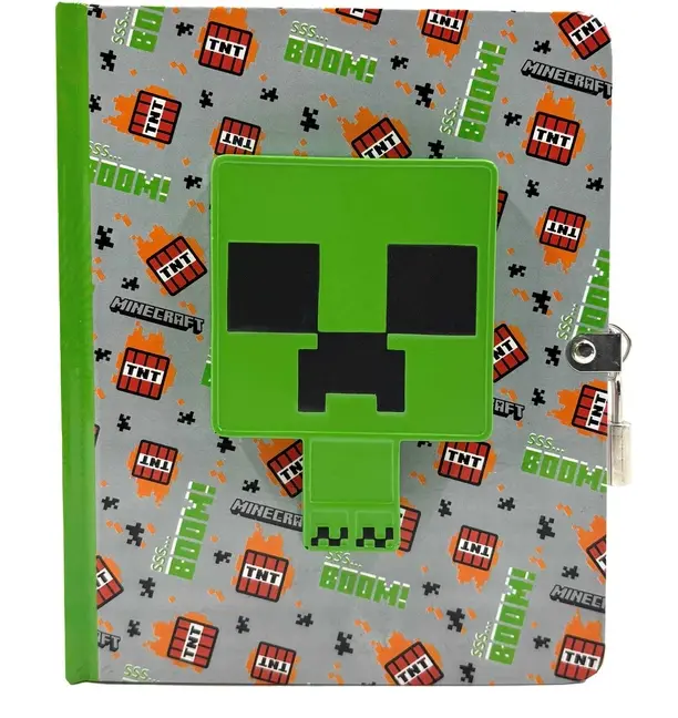 Minecraft: Creeper Squishy Lock & Key Diary by Insight Editions (Hardcover)