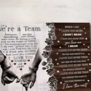 Unframed customized couple canvas painting, a "I love you" gift for couples, a canvas painting with the theme of "Meeting you is destiny", which is suitable as a birthday gift or anniversary gift for lovers, and a canvas painting suitable for couples.