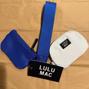 LULU MAC Blue & White Mini Pouches for Everyday Use