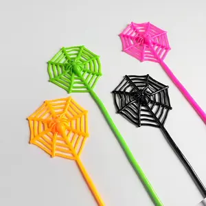 12pcs Elastic Tpr Palm Spider Web Design, Party Game and Activity Supplies, Carnival Halloween Party Decorations, Four Colors Available