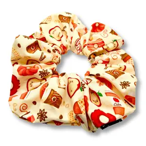 Fall Donuts & Drinks Scrunchie