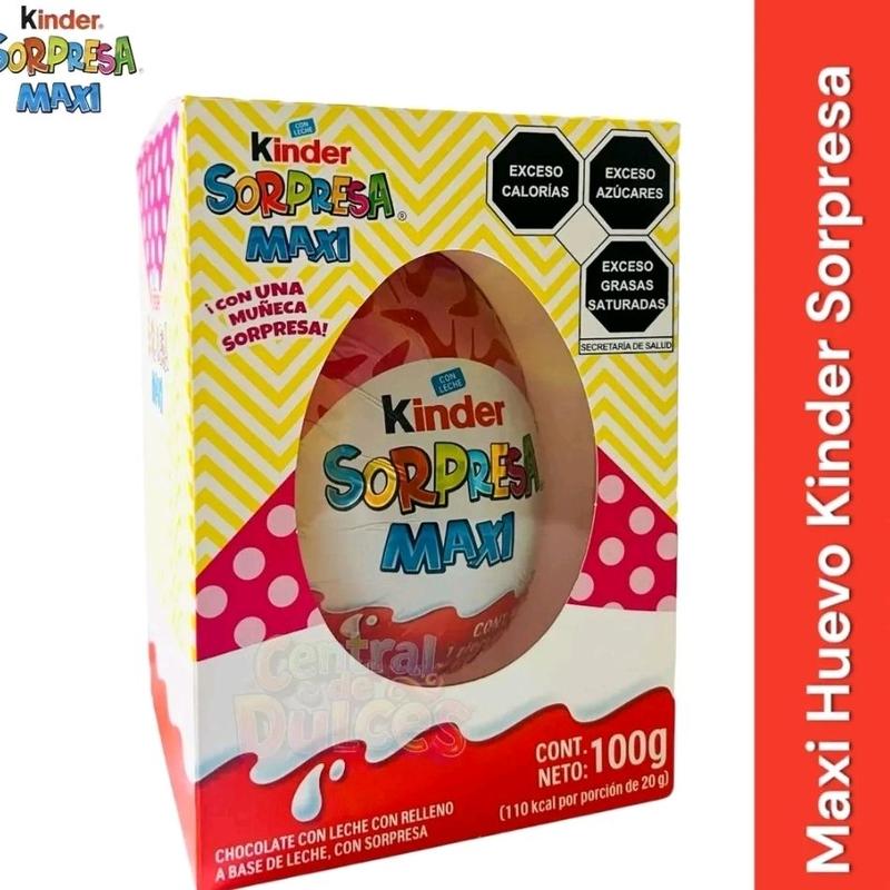 Kinder Sorpresa Maxi Niña Chocolate Egg for Children & Chocolate Lovers Classic Treat with Surprise Inside