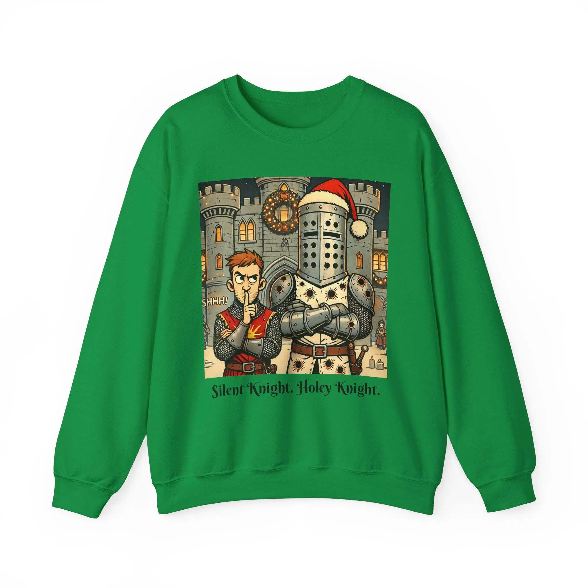 Silent Knight, Funny Sweater, Crewneck Sweater, Gift For Him, Vintage Sweatshirt