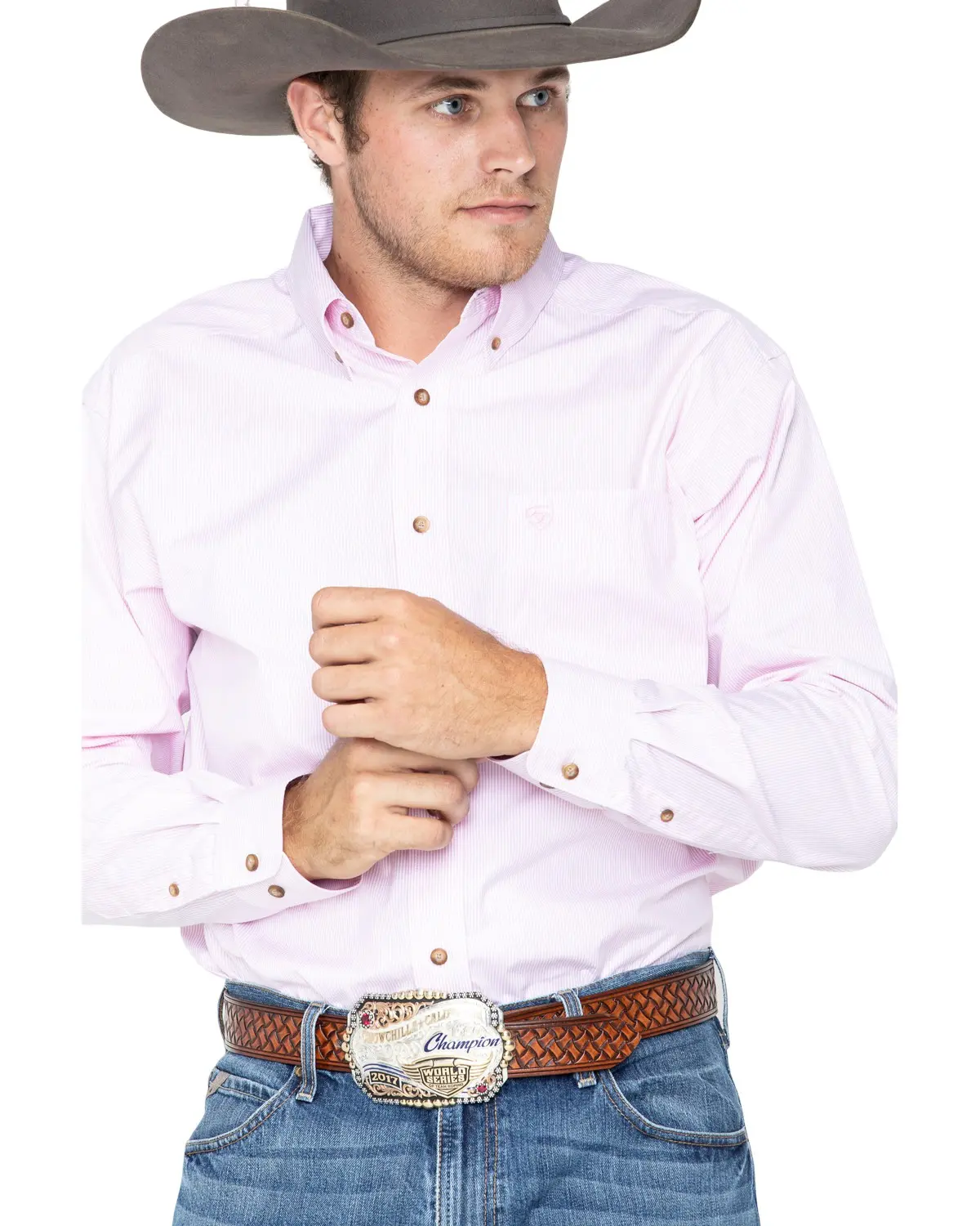 Ariat Men's Men'S Dayne Mini Striped Long Sleeve Shirt Big And Tall - 10023596-B&T
